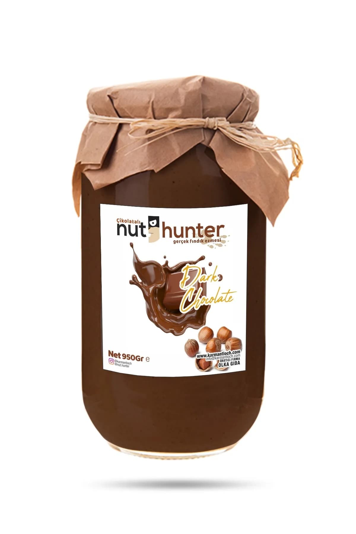 BİTTER ÇİKOLATALI FINDIK EZMESİ 950 GR resmi