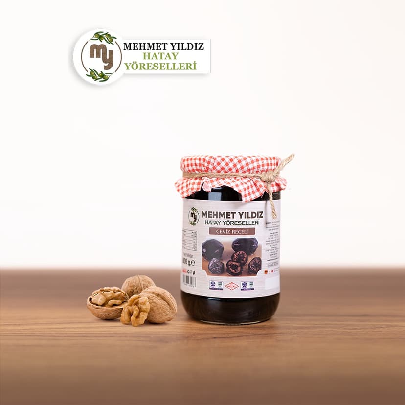 CEVİZ REÇELİ 800 GR CAM resmi