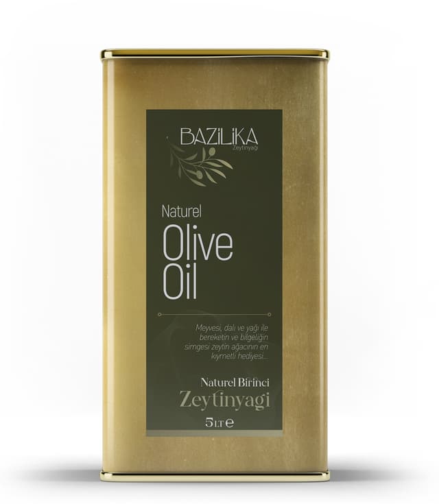 Bazilika Silver Ödüllü Erken Hasat Soğuk Sıkım Natürel Birinci Zeytinyağı 5 Litre