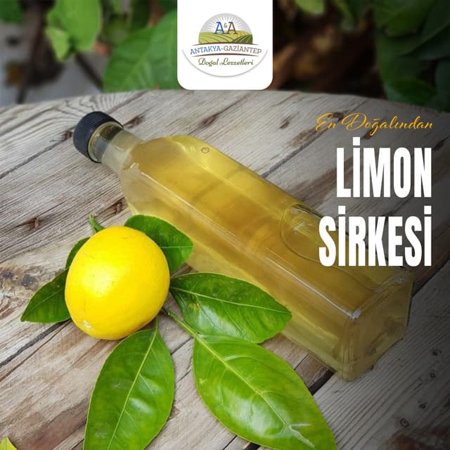 LİMON SİRKESİ 550 ML DOĞAL CAM ŞİŞE