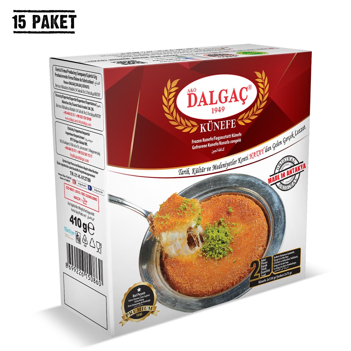 Peynirli Künefe 410 Gr (15 Paket)