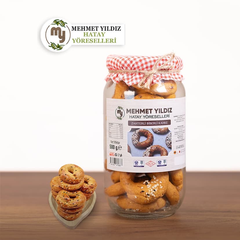 ZAHTERLİ BİBERLİ KAHKE 500 GR CAM resmi