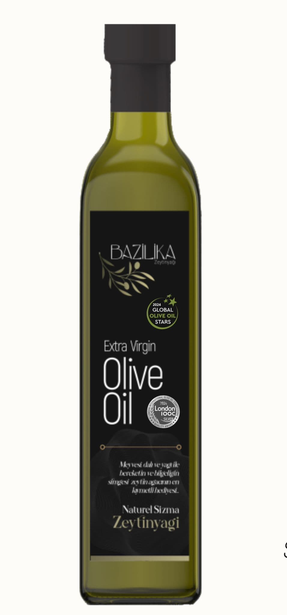 Bazilika Silver Ödüllü Erken Hasat Soğuk Sıkım Natürel Sızma Zeytinyağı 750 Ml