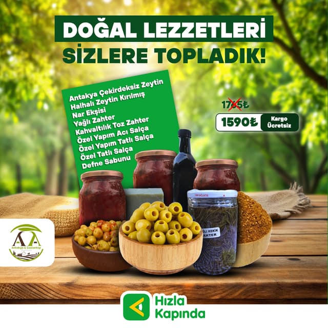 DOĞAL LEZZETLERİ SİZLER İÇİN TOPLADIK!