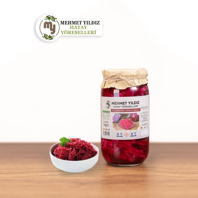 EV YAPIMI MOR LAHANA TURŞUSU 600 GR