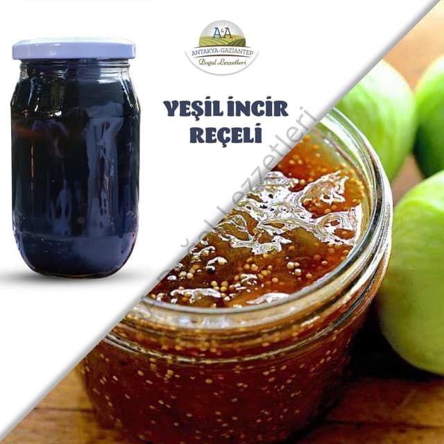 YEŞİL İNCİR REÇELİ - 450 GR. CAM KAVANOZ