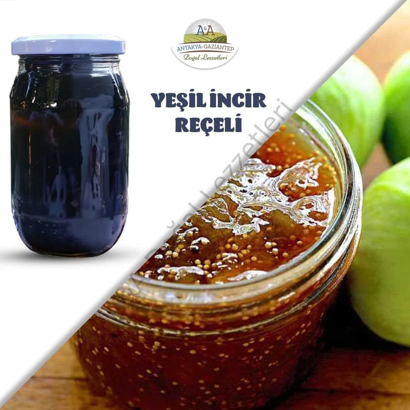 YEŞİL İNCİR REÇELİ - 450 GR. CAM KAVANOZ resmi