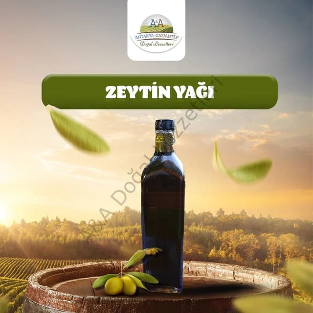 SOĞUK SIKIM NATUREL ZEYTİNYAĞI CAM ŞİŞE 1 LT