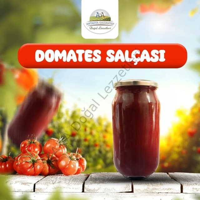 DOMATES SALÇASI 1 KG CAM KAVANOZ