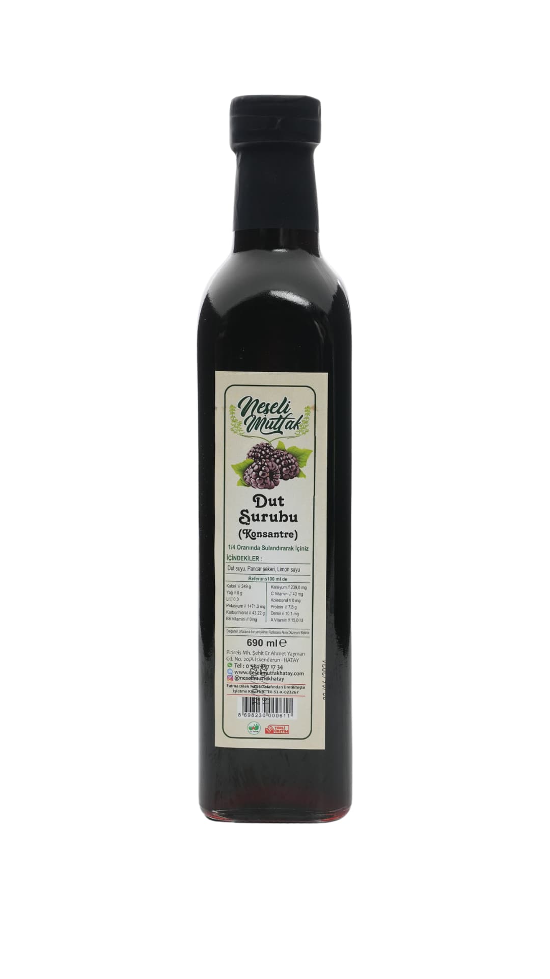 Karadut Konsantre Suyu 690 ml