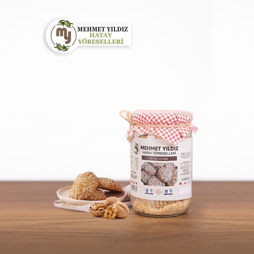 CEVİZLİ KÖMBE 250 GR CAM resmi