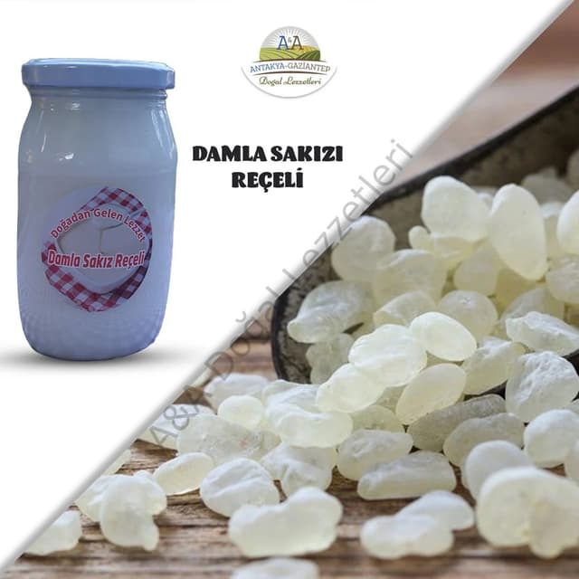 DAMLA SAKIZI REÇELİ 450 GR CAM KAVANOZ