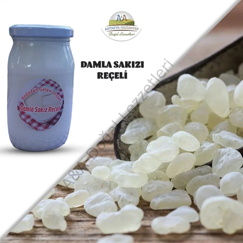 DAMLA SAKIZI REÇELİ 450 GR CAM KAVANOZ resmi