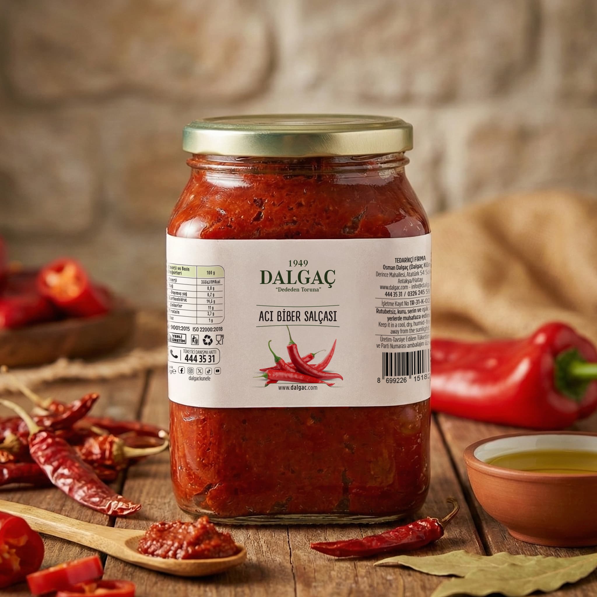 Acı Biber Salçası 1 ,5 Kg