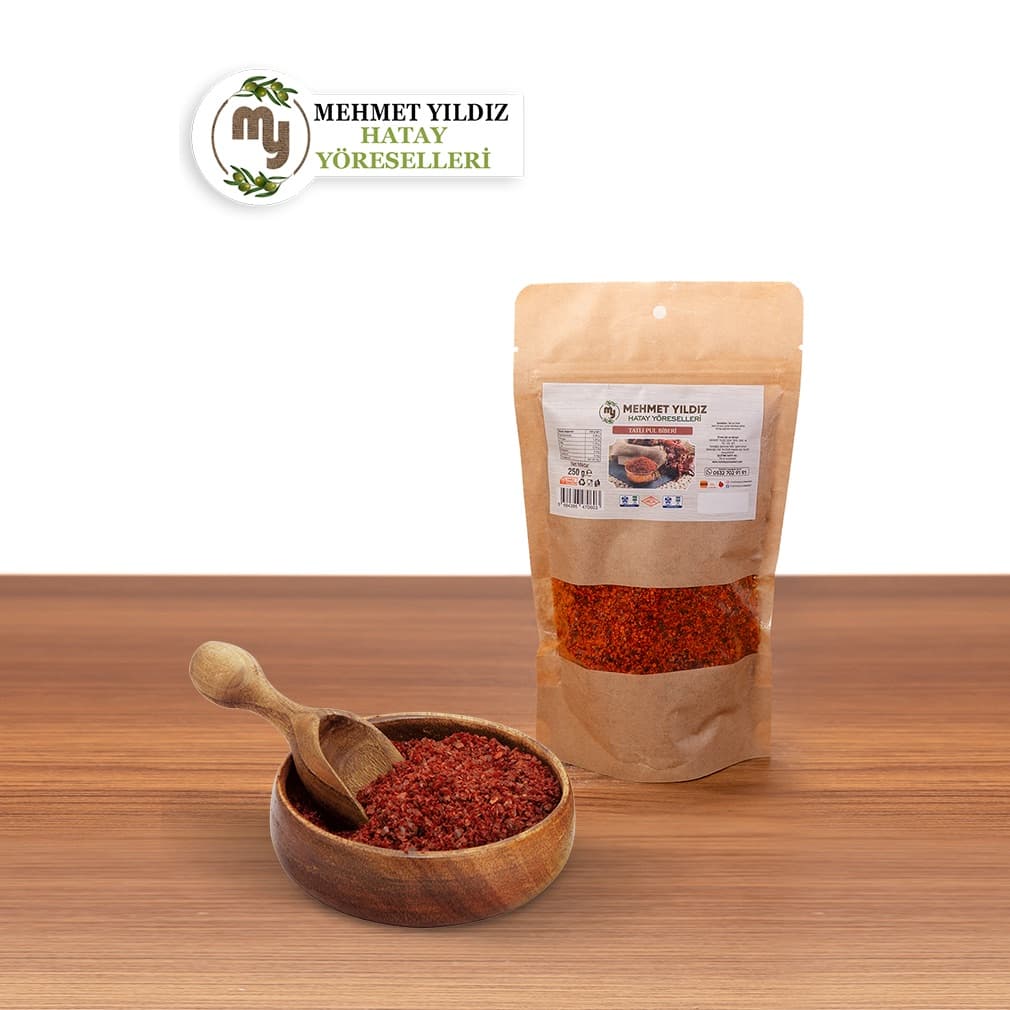 TATLI PUL BİBERİ 250 GR KİLİTLİ POŞET
