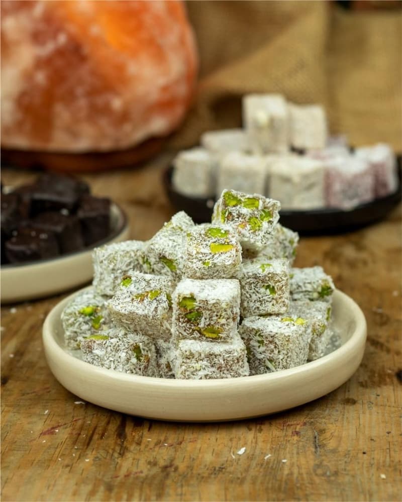 Özel Yeşil Fıstıklı Lokum resmi
