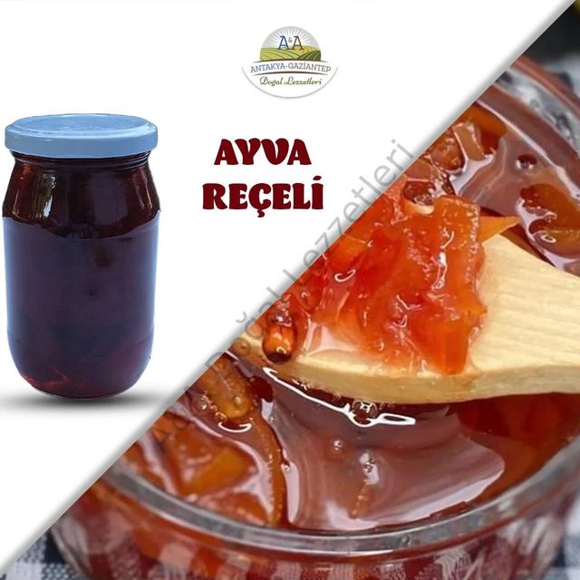AYVA REÇELİ 450 gr CAM KAVANOZ