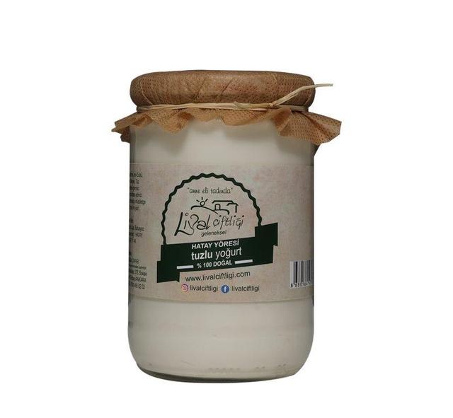 Hatay Tuzlu Yoğurt 630 gr cam ambalaj (İnek)