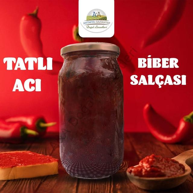 DÖVME BİBER SALÇASI 1 KG TATLI (POŞETTE PAKETLEME)