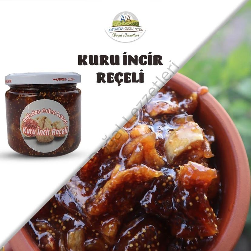 KURU İNCİR REÇELİ 450 GR CAM KAVANOZ resmi