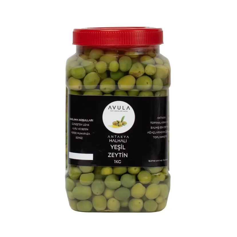 ANTAKYA HALHALI YEŞİL ZEYTİN 1 KG resmi
