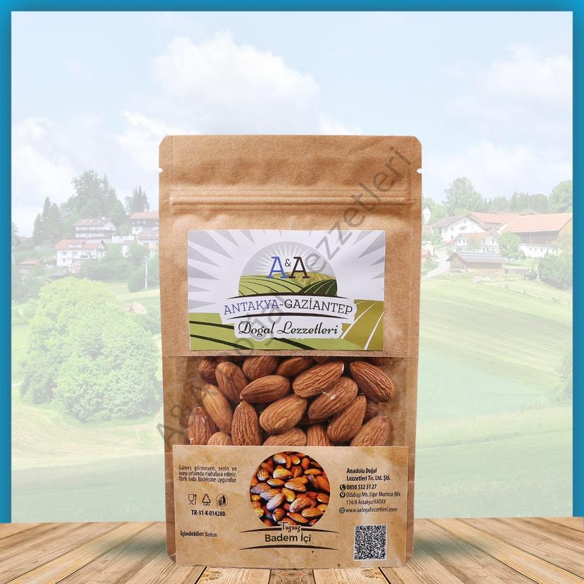 TUZSUZ BADEM ÇİĞ 500 GR VAKUMLU resmi