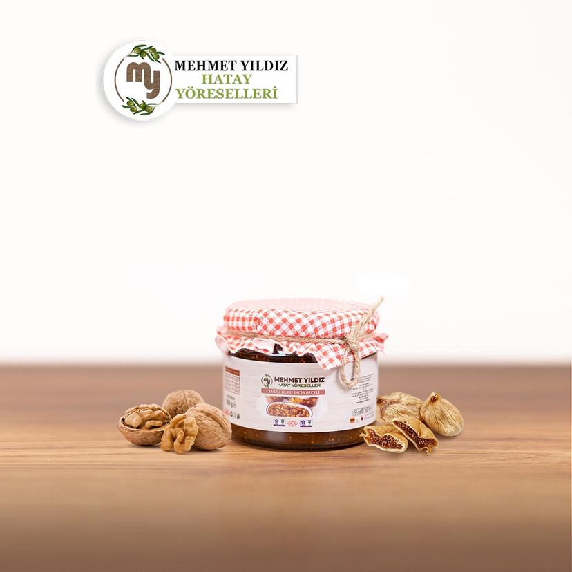 CEVİZLİ KURU İNCİR REÇELİ 350 GR resmi