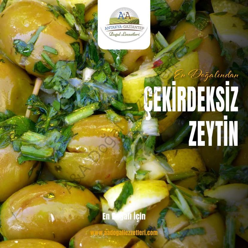 ÇEKİRDEKSİZ ZEYTİN 650 GR CAM KAVANOZ resmi