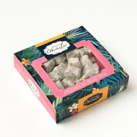 Antep Fıstıklı Çifte Kavrulmuş Mini Lokum 100gr resmi