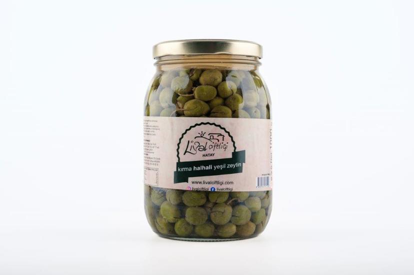 El kırması topak halhali zeytin net 950 gr cam kavanoz resmi